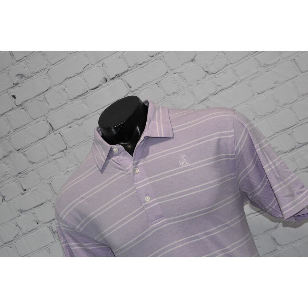 Dunning Golf Polo Shirt Mens Size Large Ansley Club Performance Polyester Blend